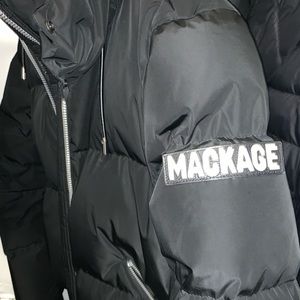 Mackage “Aubrie” down Bomber Coat (Black)